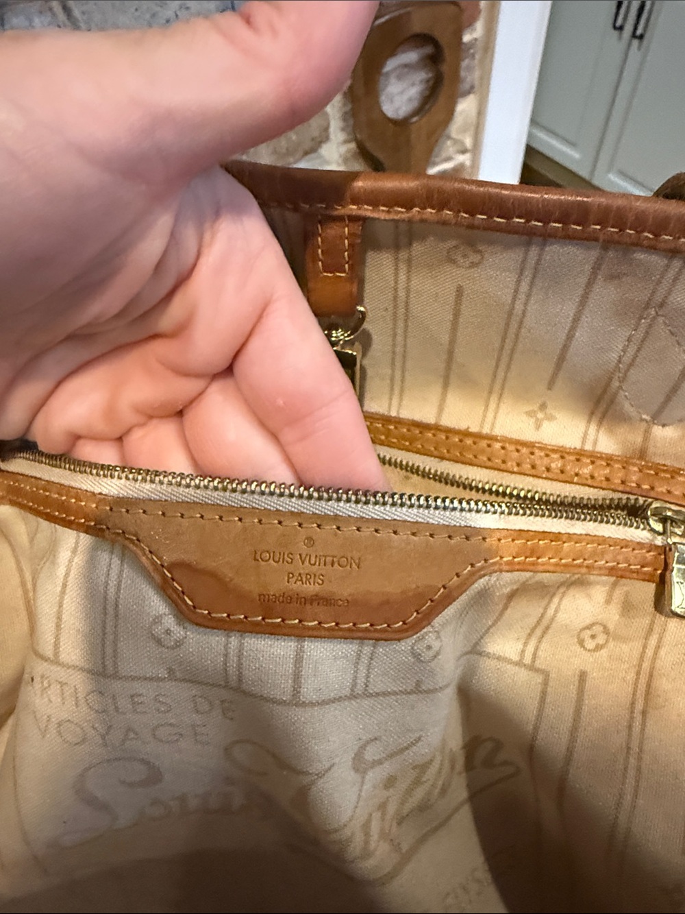 Louis Vuitton Damier Azur Tote Neverfull MM - Picture 12 of 16